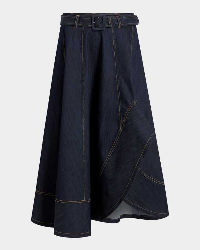Zelda Denim Midi Skirt
